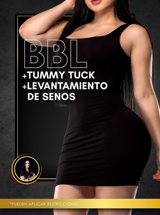 BBL más Tummy Tuck y Levantamiento de Senos Dra Luster